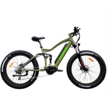 26 Zoll fetter Reifen Elektrofahrrad 36V 350W MITTLERE Motor mit Vollfederung